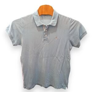 Burberry London Blue Men's Polo Size Large Slim Fit - Preowned